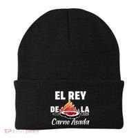 Latino Dad El Rey De La Carne Asada Beanie thumb 0
