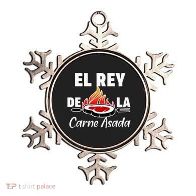 Latino Dad El Rey De La Carne Asada Ornament