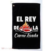 Latino Dad El Rey De La Carne Asada Golf Towel thumb 0