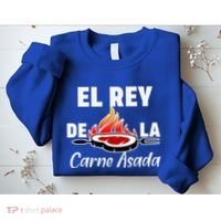 Latino Dad El Rey De La Carne Asada Sweatshirt thumb 2
