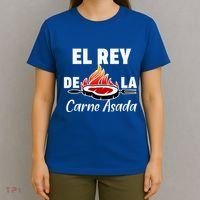 Latino Dad El Rey De La Carne Asada T-Shirt thumb 4
