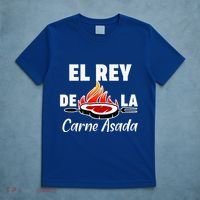 Latino Dad El Rey De La Carne Asada T-Shirt thumb 5