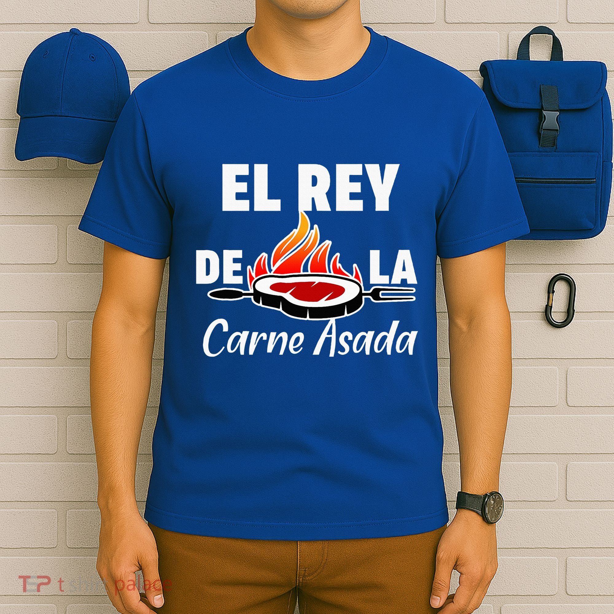 Latino Dad El Rey De La Carne Asada T-Shirt