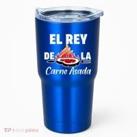 Latino Dad El Rey De La Carne Asada Tumbler thumb 0