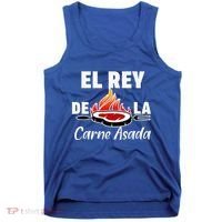 Latino Dad El Rey De La Carne Asada Tank Top thumb 0