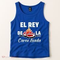 Latino Dad El Rey De La Carne Asada Tank Top thumb 2