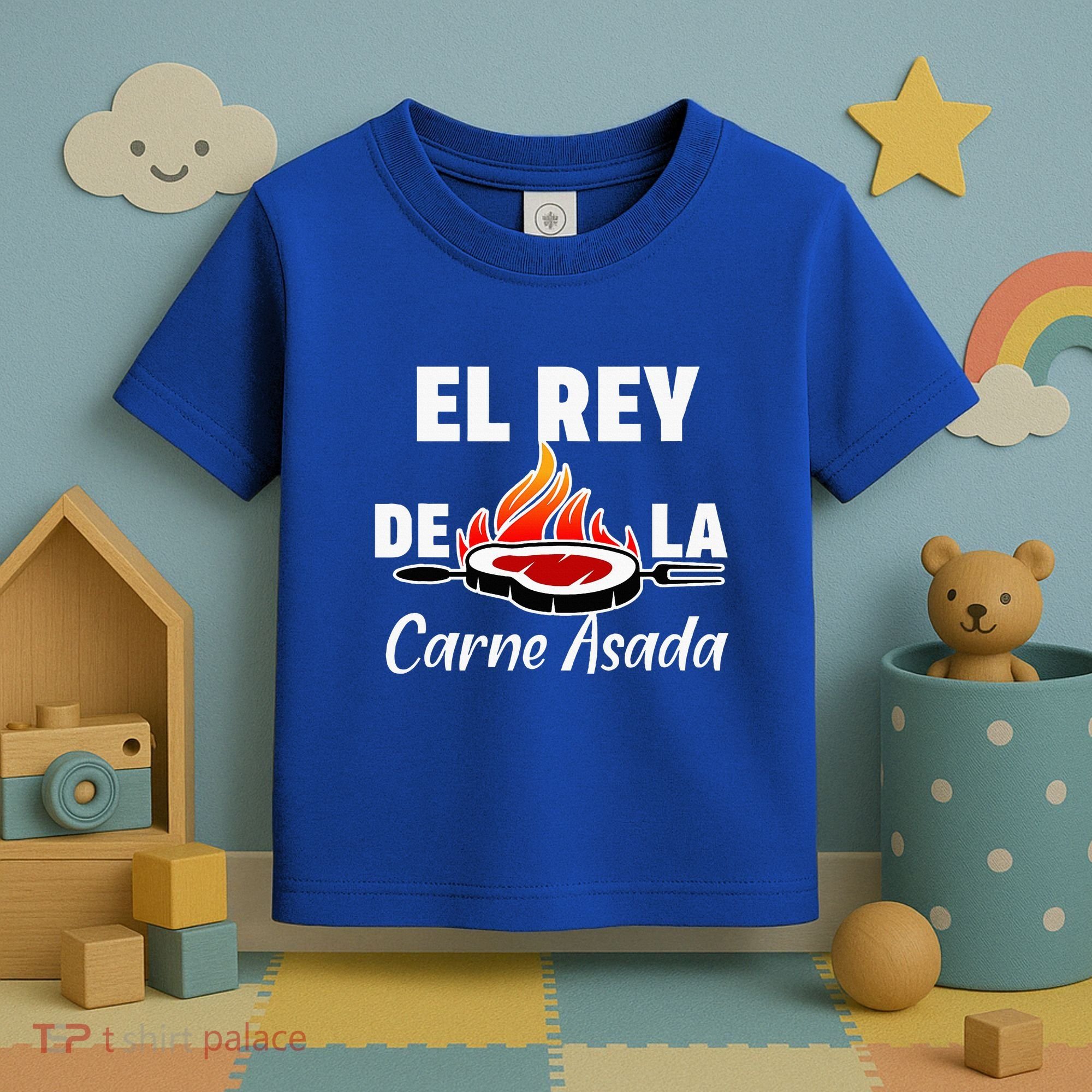 Latino Dad El Rey De La Carne Asada Toddler T-Shirt