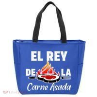 Latino Dad El Rey De La Carne Asada Tote Bag thumb 0