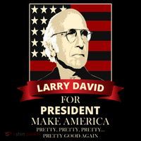 Larry David For President Backpack thumb 2
