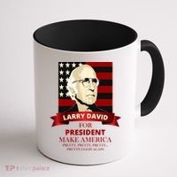 Larry David For President Coffee Mug thumb 1