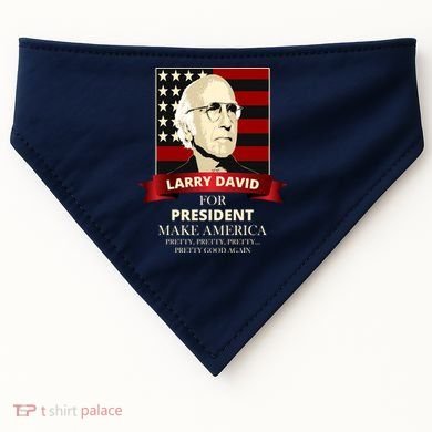 Larry David For President USA-Made Doggie Bandana