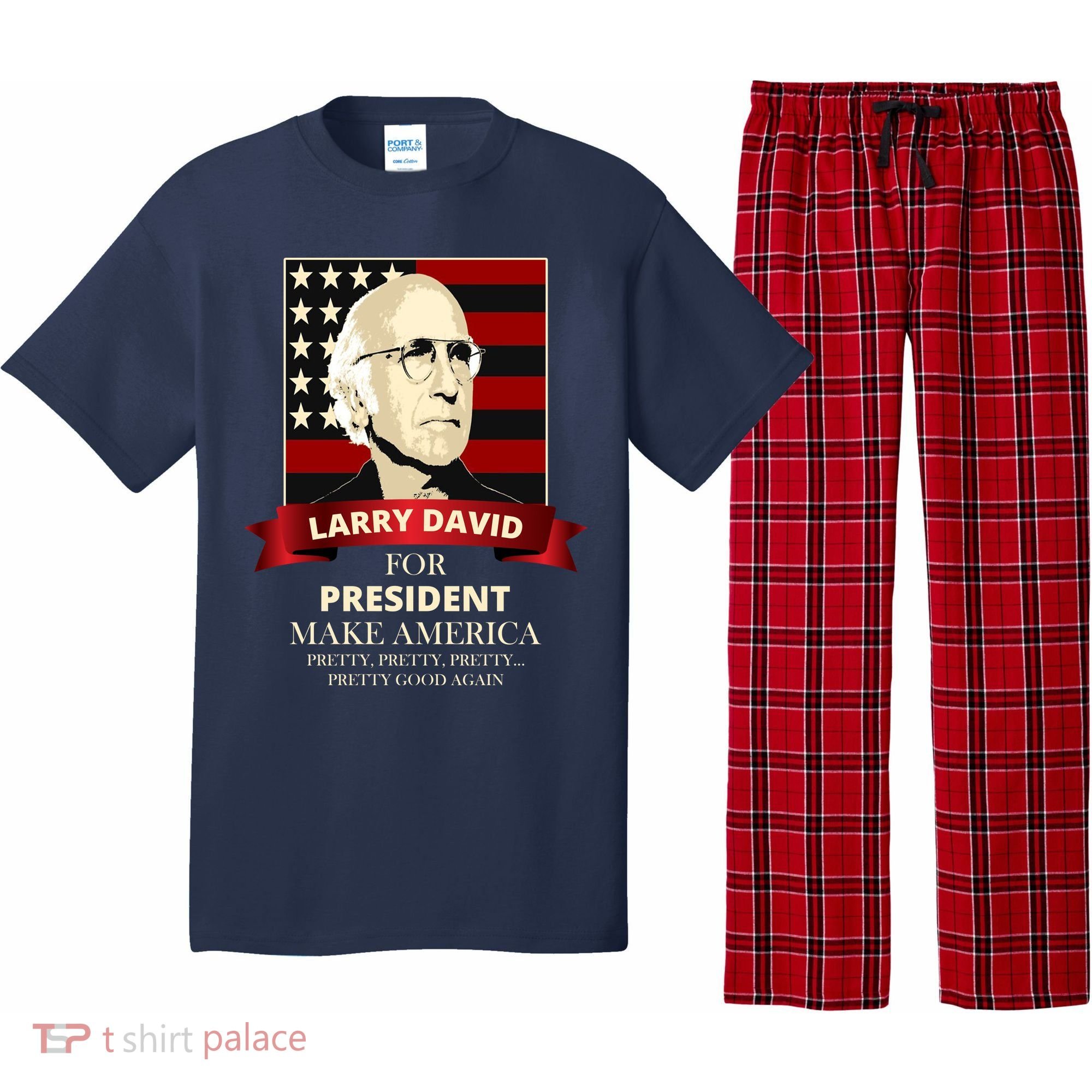 Larry David For President Pajama Set