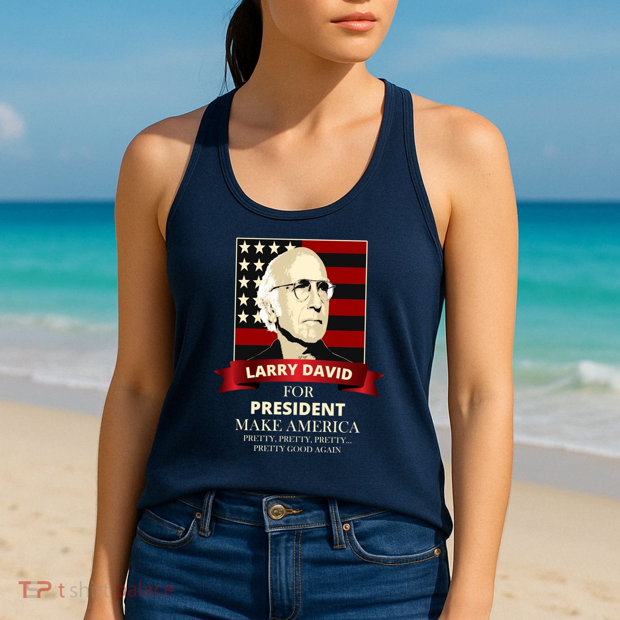Larry David For President Women's Tank Top