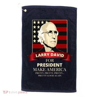 Larry David For President Golf Towel