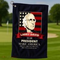 Larry David For President Golf Towel thumb 1