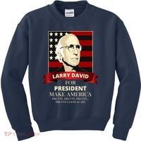 Larry David For President Kids Sweatshirt thumb 0