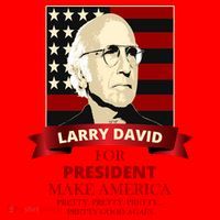Larry David For President Santa Hat thumb 1