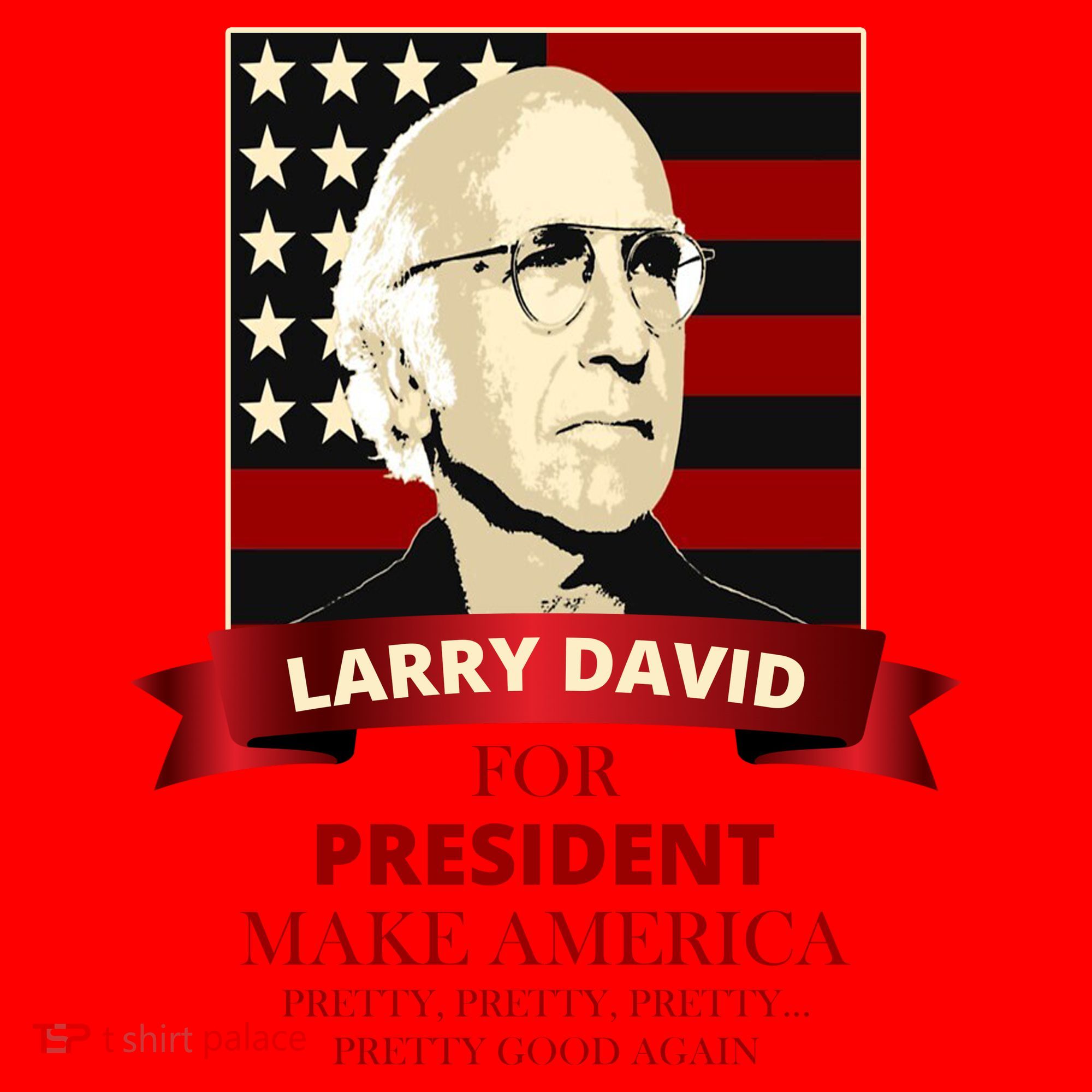 Larry David For President Santa Hat
