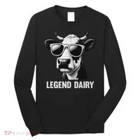 Legend Dairy Funny Farmer Cow Farmer Pun Long Sleeve Shirt thumb 0