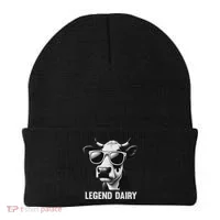 Legend Dairy Funny Farmer Cow Farmer Pun Beanie thumb 0