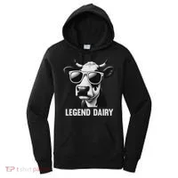 Legend Dairy Funny Farmer Cow Farmer Pun Women's Hoodie thumb 0