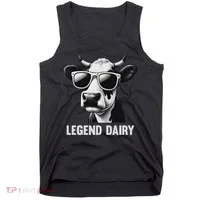 Legend Dairy Funny Farmer Cow Farmer Pun Tank Top thumb 0