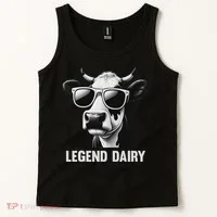 Legend Dairy Funny Farmer Cow Farmer Pun Tank Top thumb 2