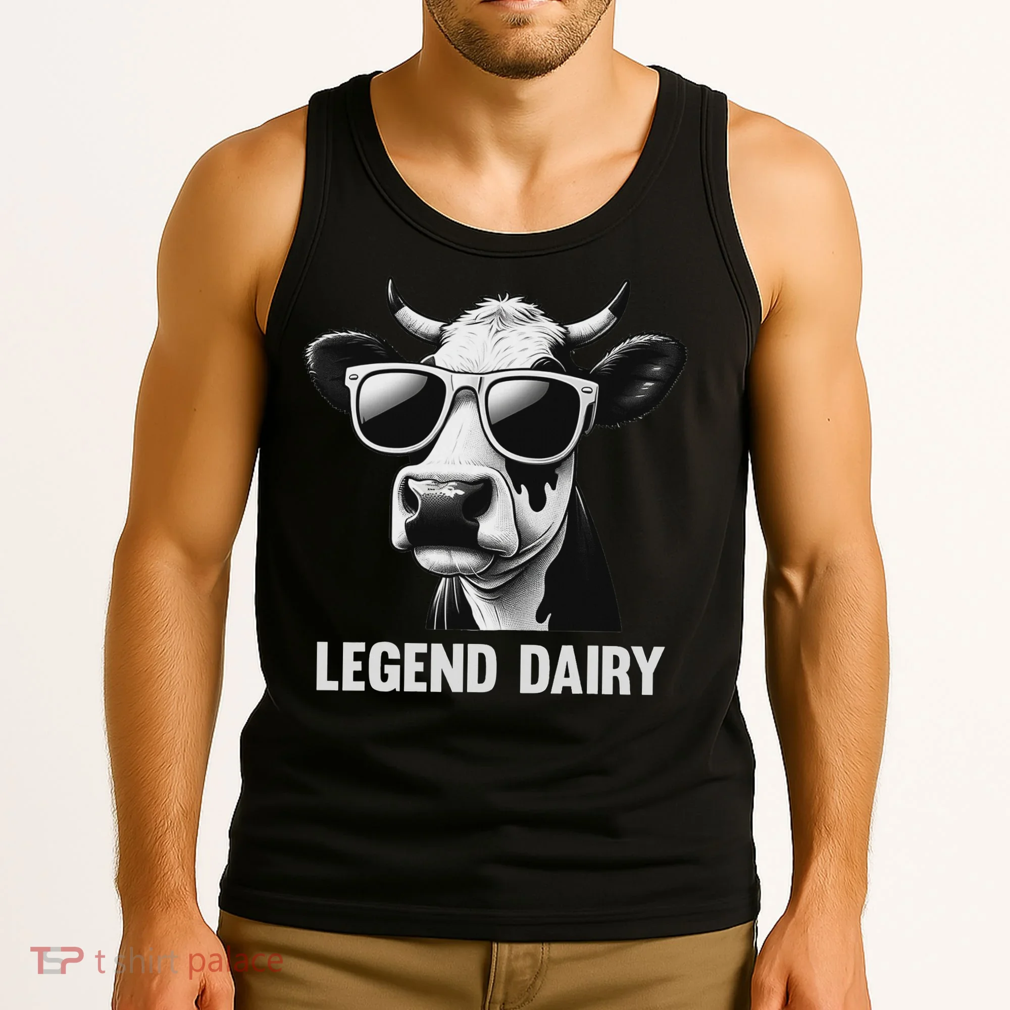 Legend Dairy Funny Farmer Cow Farmer Pun Tank Top