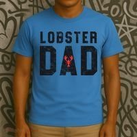 Lobster Dad Funny Vintage Black Gift T-Shirt thumb 3
