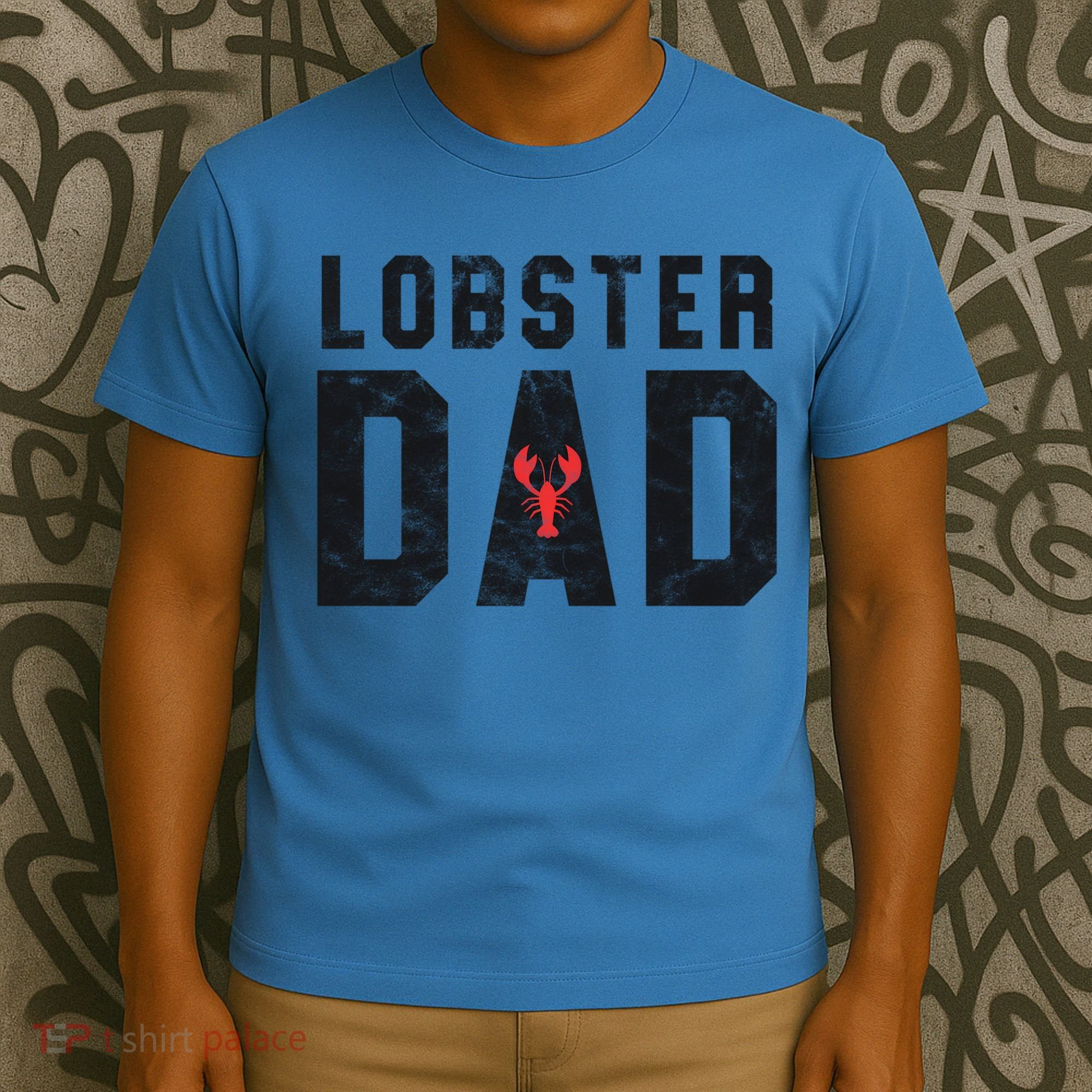 Lobster Dad Funny Vintage Black Gift T-Shirt