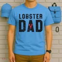 Lobster Dad Funny Vintage Black Gift T-Shirt thumb 5