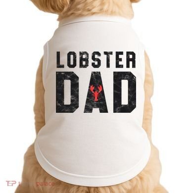 Lobster Dad Funny Vintage Black Gift Doggie Tank