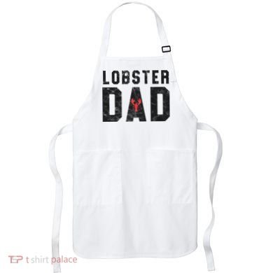 Lobster Dad Funny Vintage Black Gift Apron