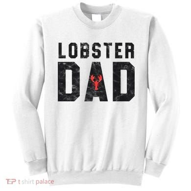 Lobster Dad Funny Vintage Black Gift Sweatshirt