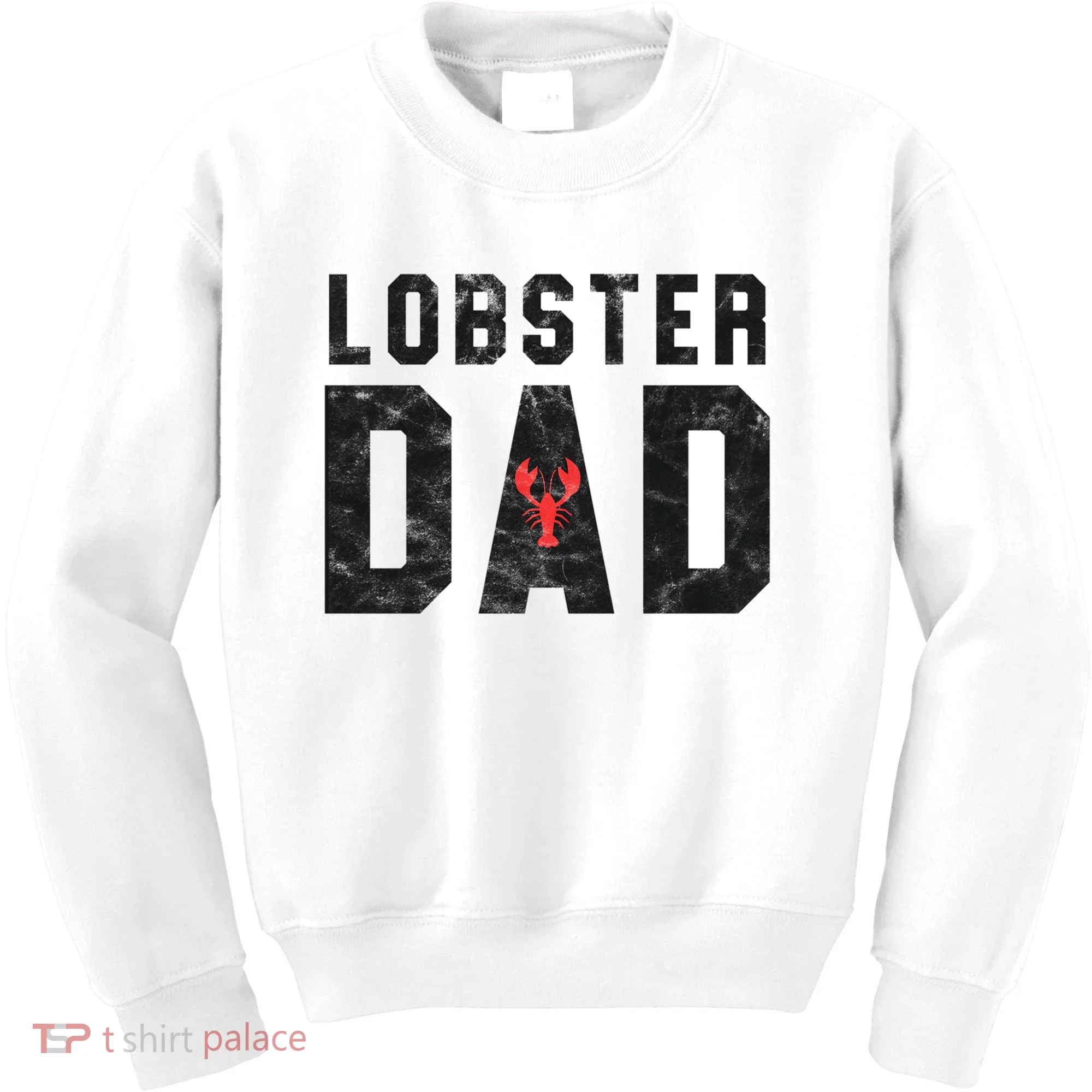 Lobster Dad Funny Vintage Black Gift Kids Sweatshirt