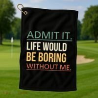 Lift Dude! Gift Bodybuilding Workout Clothes Golf Towel thumb 1
