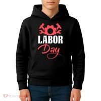 Labor Day Gift Kids Hoodie thumb 4