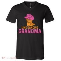 Line Dancing Grandma T V-Neck T-Shirt thumb 0