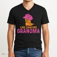 Line Dancing Grandma T V-Neck T-Shirt thumb 2