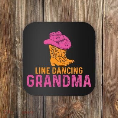 Line Dancing Grandma T Coaster