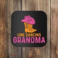 Line Dancing Grandma T Coaster thumb 0