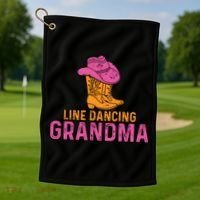 Line Dancing Grandma T Golf Towel thumb 1