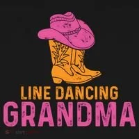 Line Dancing Grandma T Kids Long Sleeve Shirt thumb 2