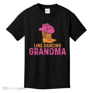 Line Dancing Grandma T Kids T-Shirt