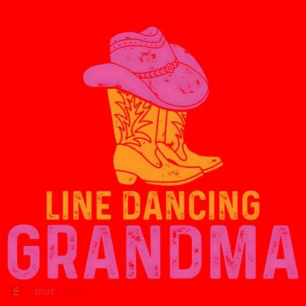Line Dancing Grandma T Santa Hat