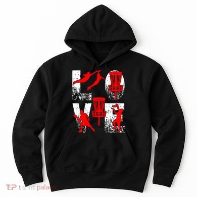 Love Disk Golf Vintage Fun Golfing Hoodie