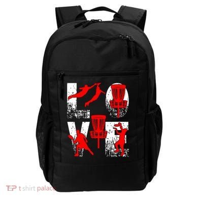 Love Disk Golf Vintage Fun Golfing Backpack