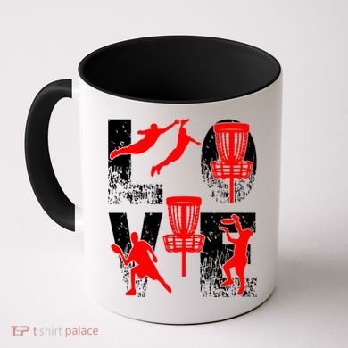 Love Disk Golf Vintage Fun Golfing Coffee Mug