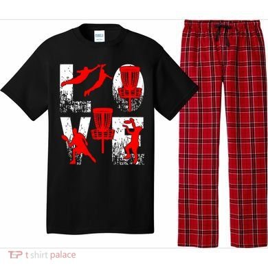 Love Disk Golf Vintage Fun Golfing Pajama Set