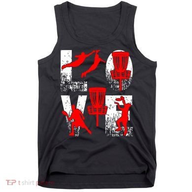 Love Disk Golf Vintage Fun Golfing Tank Top